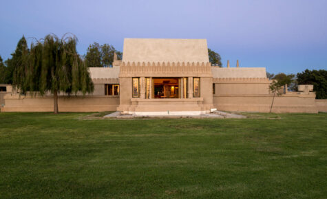 west facade, hollyhock house joshua whitejwpictures.com, courtesy of hollyhock house