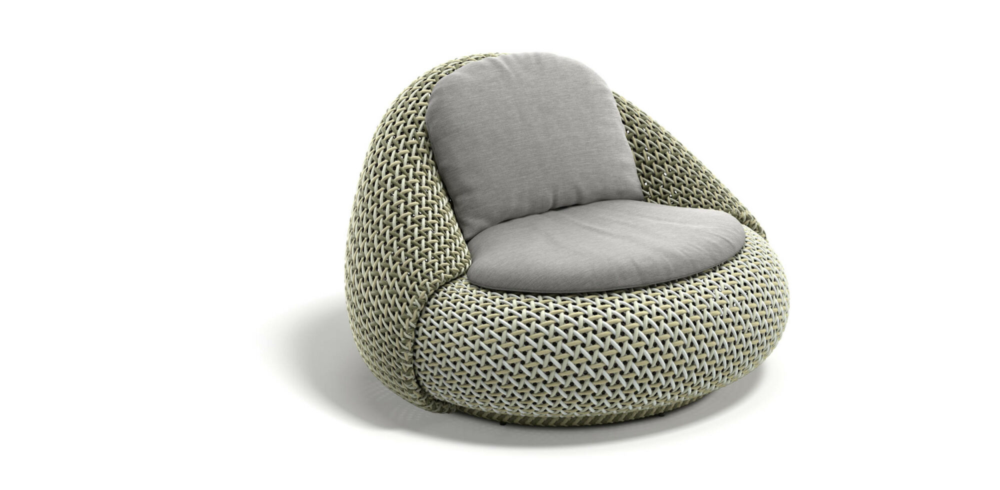 dedon atolo lounge chair spring mist