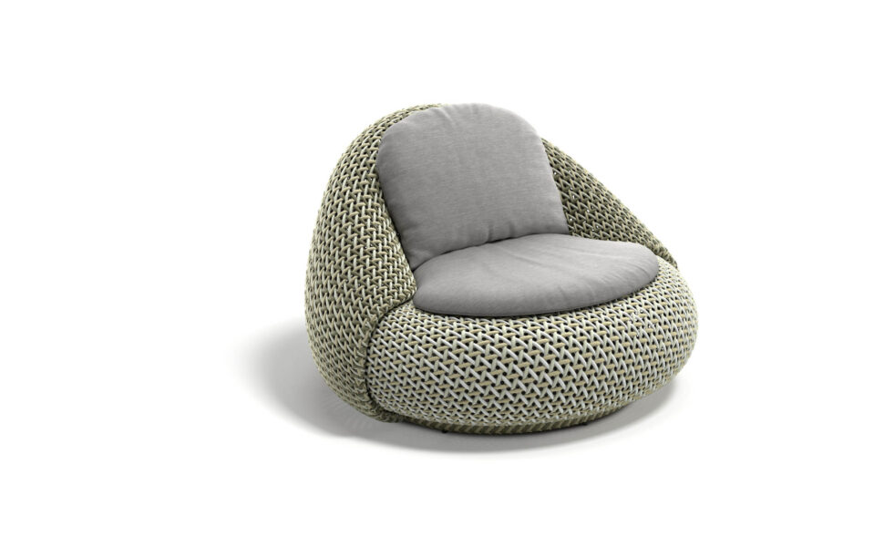 dedon atolo lounge chair spring mist