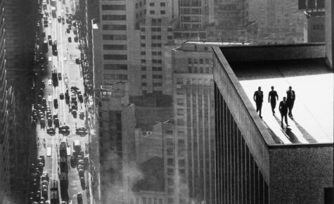 rene burri sao paulo, brazil (men on rooftop), 1960