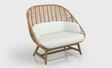 4. shell loveseat